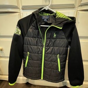 Boys 10/12 M ralph Lauren polo light jacket like new